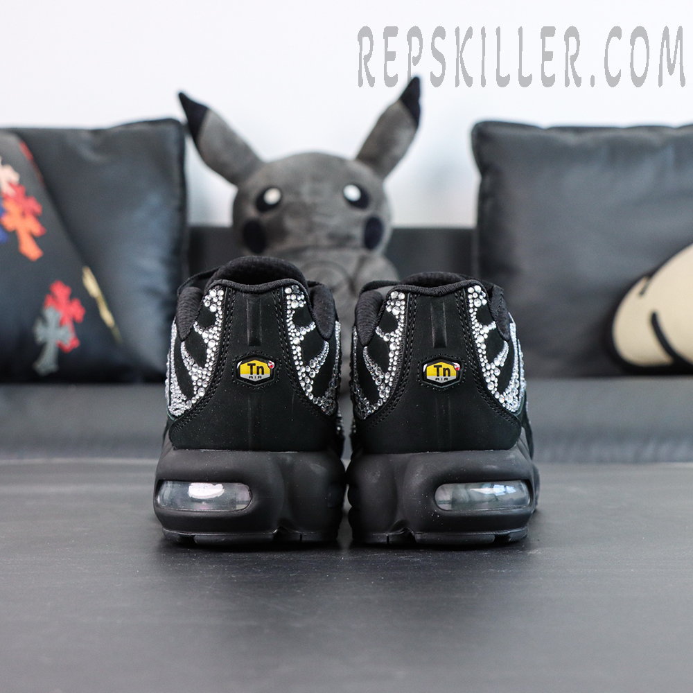 Swarovski x Air Max Plus “Moonlight” heel detail with TN Air logo