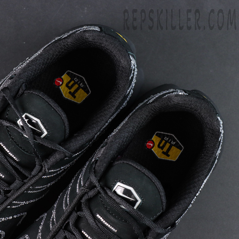 Swarovski x Air Max Plus “Moonlight” insole and inner lining detail