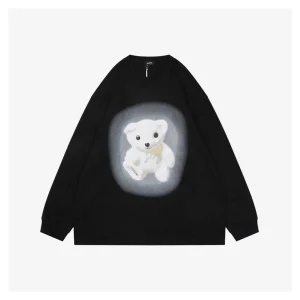 We11done Bear Graphic Shirt Front view