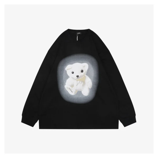We11done Bear Graphic Shirt Front view
