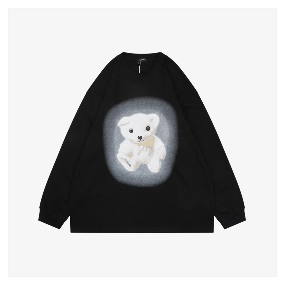 We11done Bear Graphic Shirt Front view