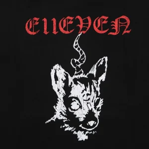 We11done Three-Eye Deer Graphic Zip-Up Hoodie Print