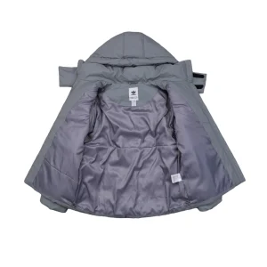 Adidas Originals Trefoil Logo Hooded Down Jacket Grey Lining