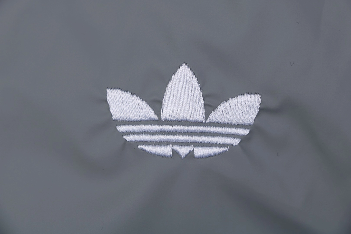 Adidas Originals Trefoil Logo Hooded Down Jacket Grey Brand