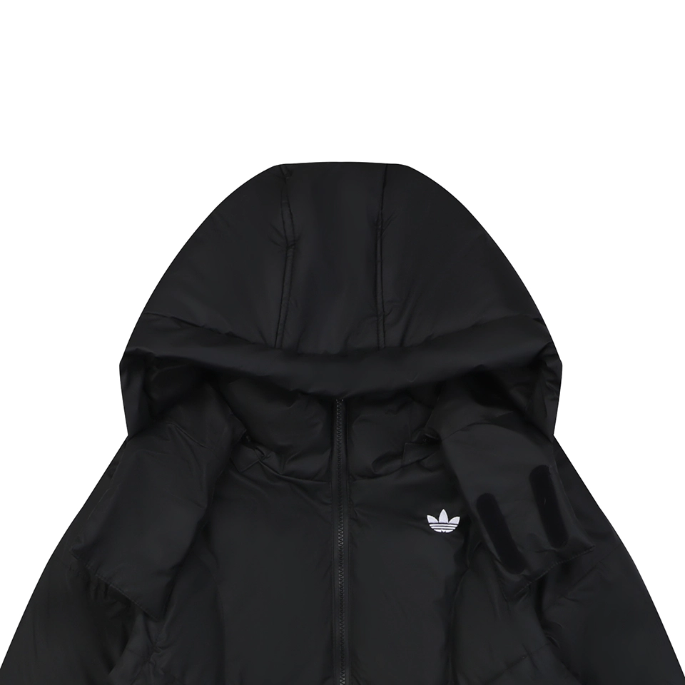 Adidas Originals Trefoil Logo Hooded Down Jacket Black