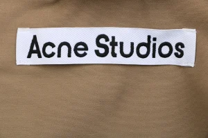 Acne Studios Leather Collar Barn Jacket Brand label