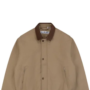 Acne Studios Leather Collar Barn Jacket