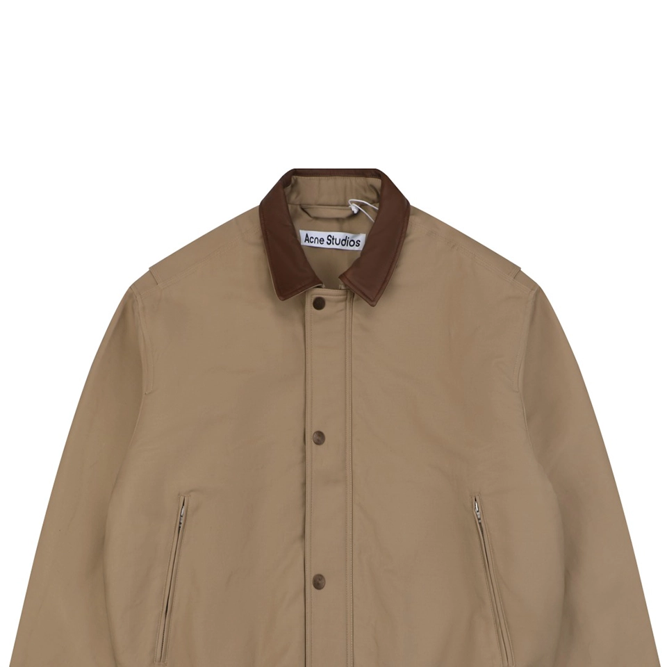 Acne Studios Leather Collar Barn Jacket