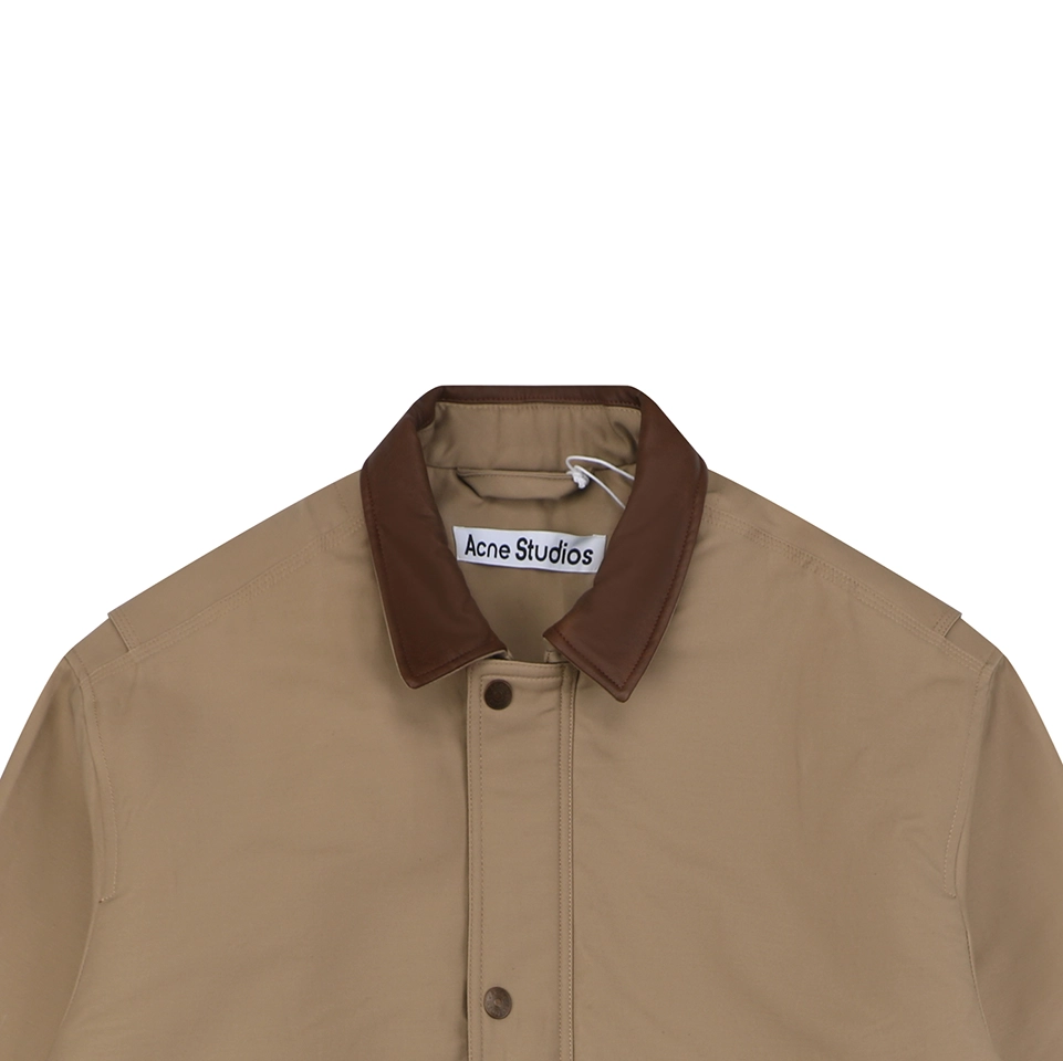 Acne Studios Leather Collar Barn Jacket