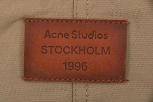 Acne Studios Leather Collar Barn Jacket Brand label