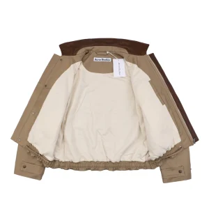 Acne Studios Leather Collar Barn Jacket Lining