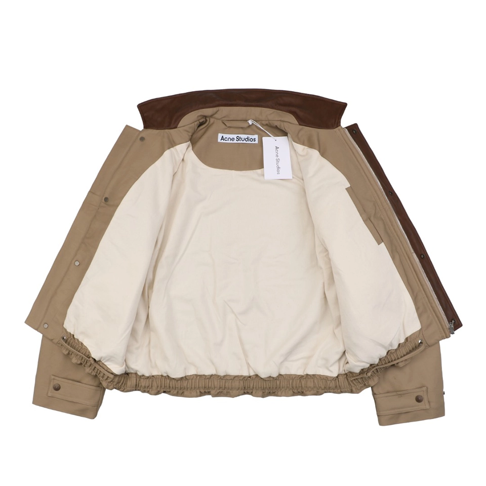 Acne Studios Leather Collar Barn Jacket Lining