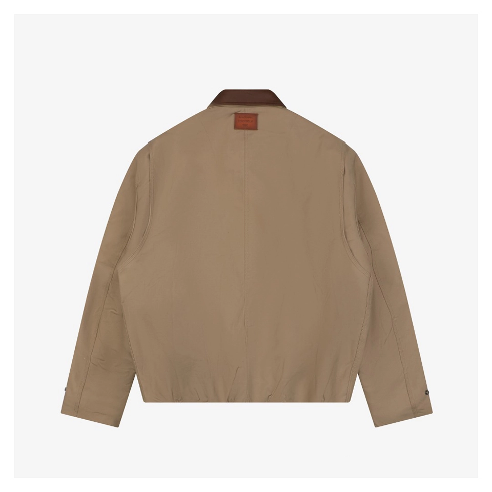 Acne Studios Leather Collar Barn Jacket Back view