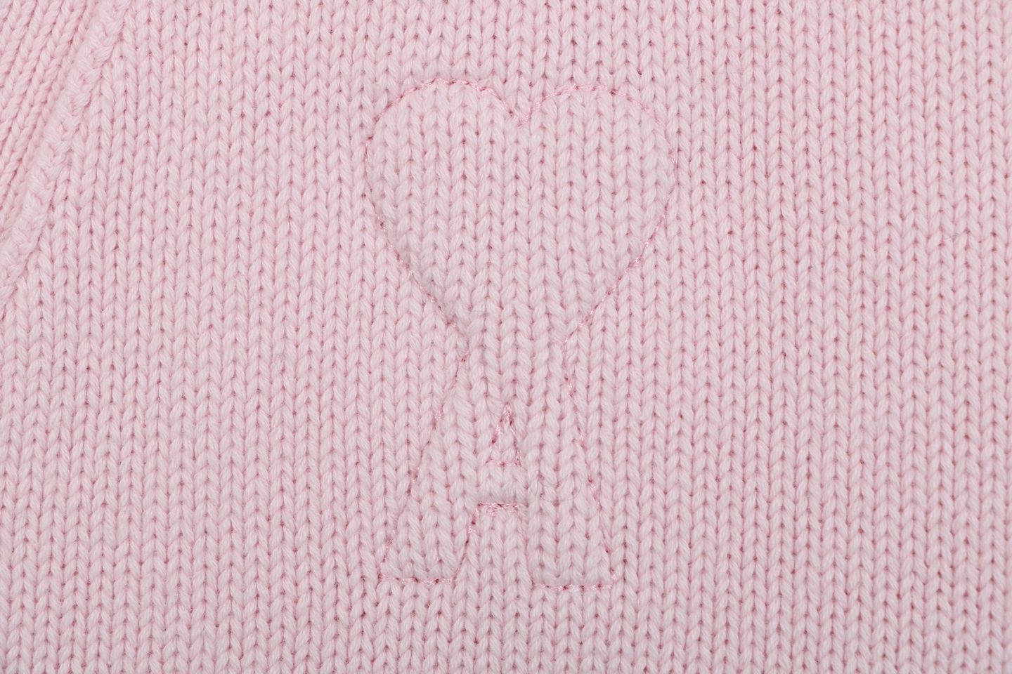 Ami De Cœur Embossed V-Neck Knit Cardigan Brand