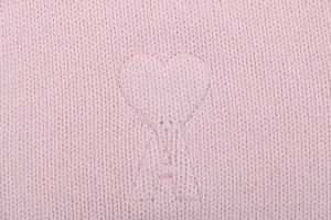 Ami Embossed Heart Knit Cardigan Brand
