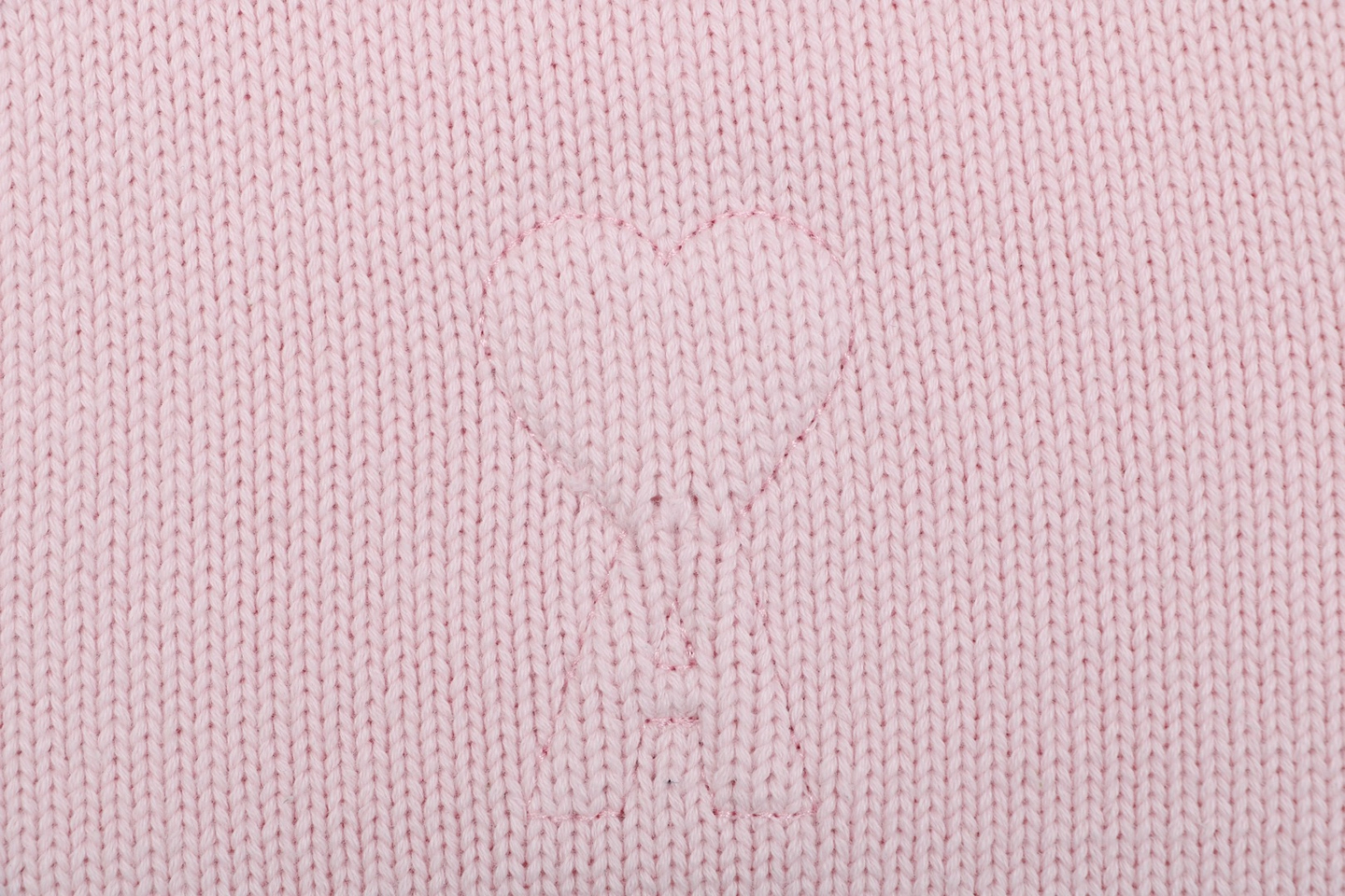 Ami Embossed Heart Knit Cardigan Brand