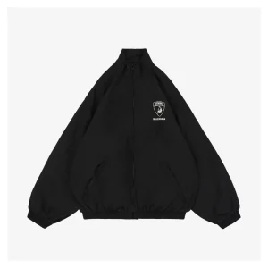 Balenciaga Automobili Lamborghini Woven Stand Collar Jacket Front view