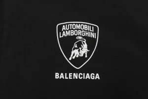 Balenciaga Automobili Lamborghini Woven Stand Collar Jacket Front Print