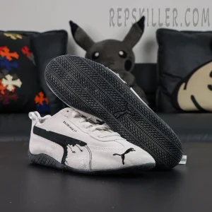 Balenciaga x Speedcat Suede 'White Black'9