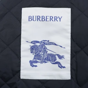 Burberry Equestrian Emblem Corduroy Padded Jacket Brand label
