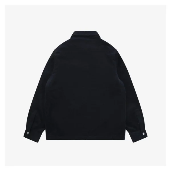 Burberry Equestrian Emblem Corduroy Padded Jacket Back view