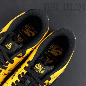 Ja Morant x Nike Air Force 1 Low Sundial sneakers, tongue and inner lining detail with Nike Air Force 1 branding