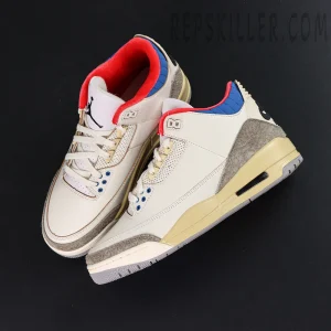 Air Jordan 3 Retro “Seoul 2.0” basketball shoes, top-down view showing upper and lacing system