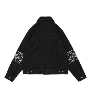 Loewe Anagram Embroidered Sleeve Denim Jacket1.jpeg