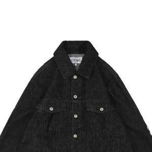 Loewe Anagram Embroidered Sleeve Denim Jacket