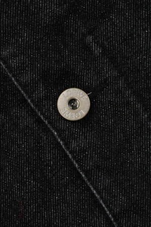 Loewe Anagram Embroidered Sleeve Denim Jacket Button