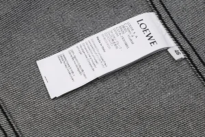 Loewe Anagram Embroidered Sleeve Denim Jacket Wash label