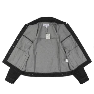 Loewe Anagram Embroidered Sleeve Denim Jacket Lining