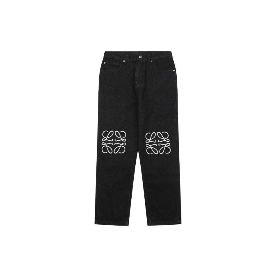 Loewe Anagram Knee Panel Denim Jeans Front view