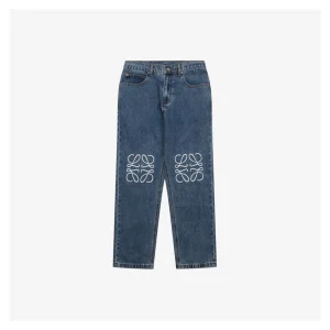 Loewe Anagram Knee Panel Denim Trousers Front view