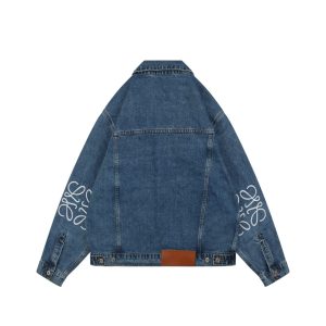 Loewe Anagram Sleeve Embroidered Denim Jacket1.jpeg