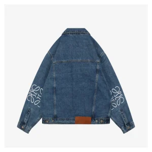 Loewe Anagram Sleeve Embroidered Denim Jacket1.jpeg
