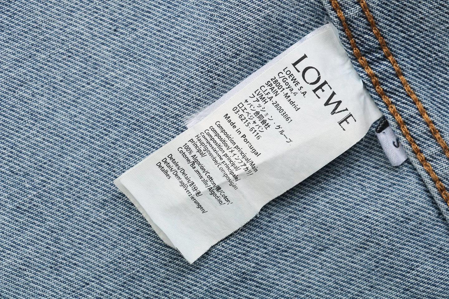 Loewe Anagram Sleeve Embroidered Denim Jacket9.jpeg