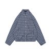 MM Blue Check Embroidered Logo Jacket