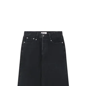 Miu Miu Logo Panel Denim Trousers