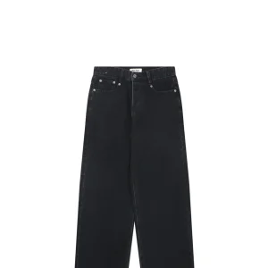 Miu Miu Logo Panel Denim Trousers