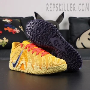 Nike Ja 3 EP Channel 12 basketball shoes, outsole traction pattern with purple rubber sole