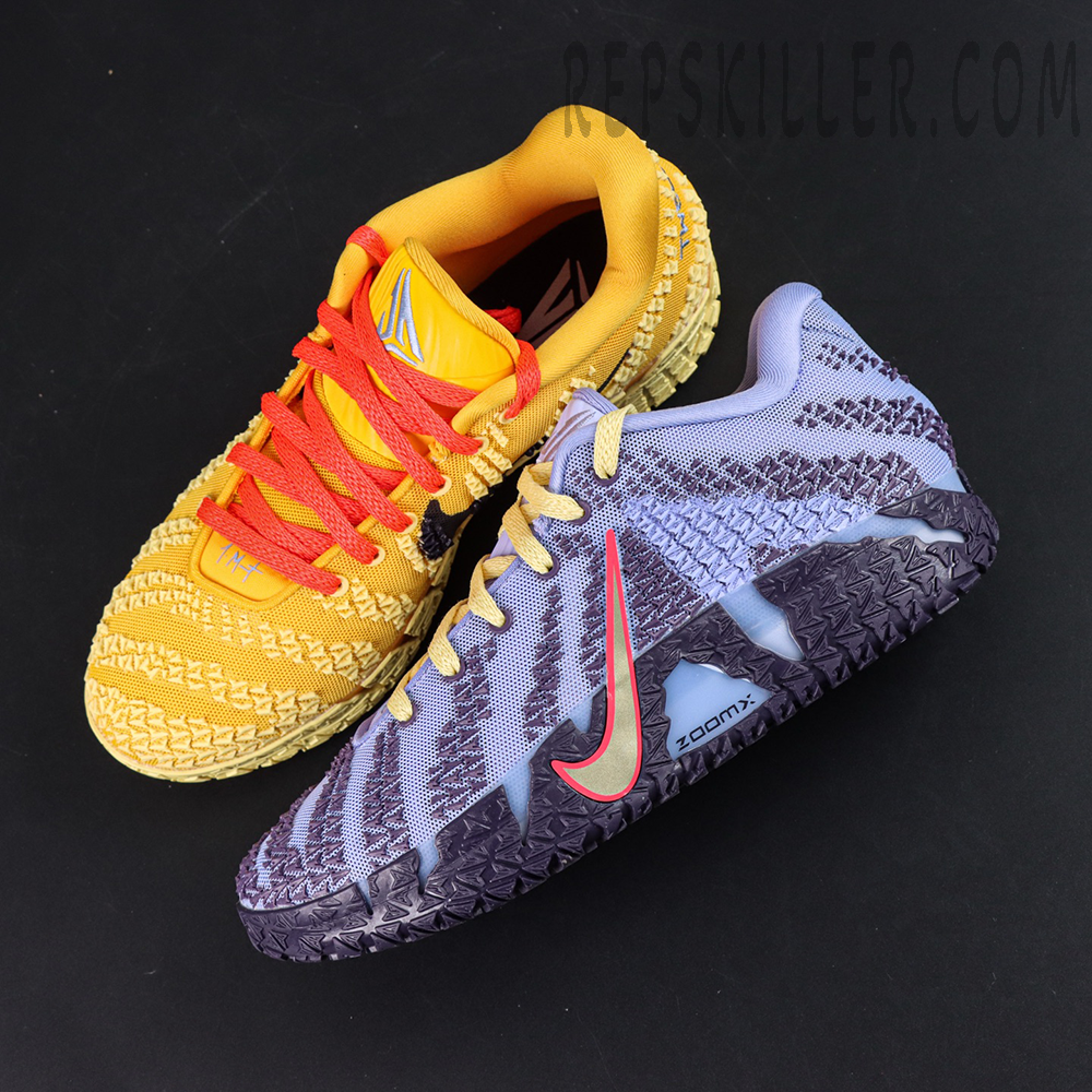 Nike Ja 3 EP Channel 12 basketball shoes, top-down view of woven upper structure