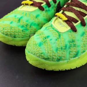 Nike Ja 3 “Zombie” basketball shoes, toe box close-up showing woven upper texture