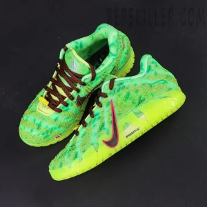 Nike Ja 3 “Zombie” basketball shoes, top-down view showing overall upper and Swoosh