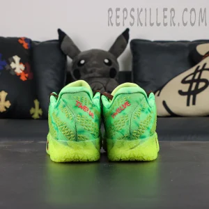 Nike Ja 3 “Zombie” basketball shoes, straight rear view showing heel and midsole structure