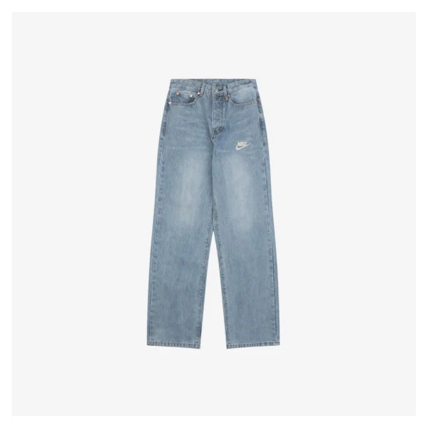 Nike Swoosh Embroidered Denim Trousers