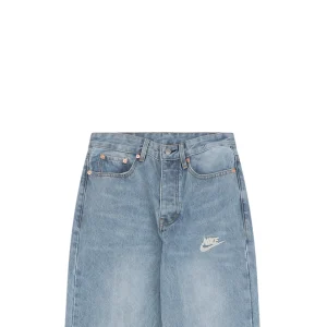 Nike Swoosh Embroidered Denim Trousers