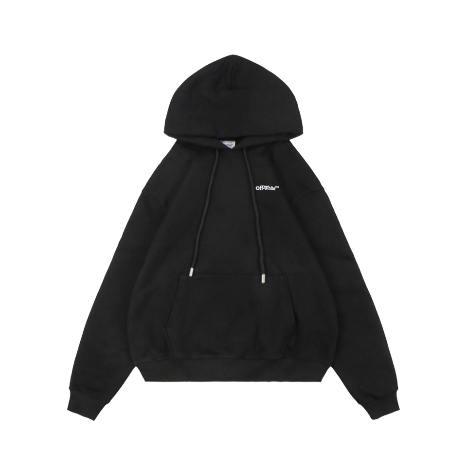 Off-White Wavy Arrow Embroidered Hoodie