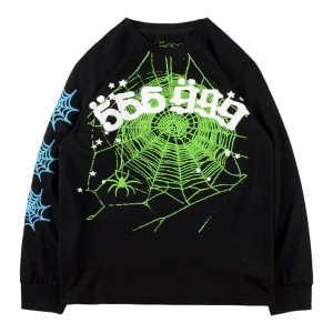 Sp5der 555 Web Graphic Shirt Front view