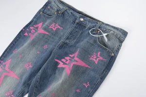 Sp5der All-Over Star Denim Jeans10